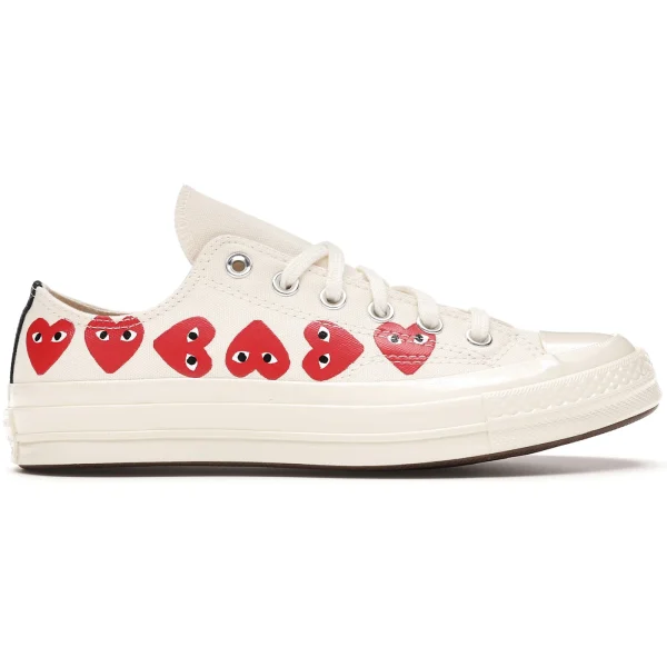 Converse Chuck Taylor All Star 70 Ox Comme des Garcons PLAY Multi-Heart White