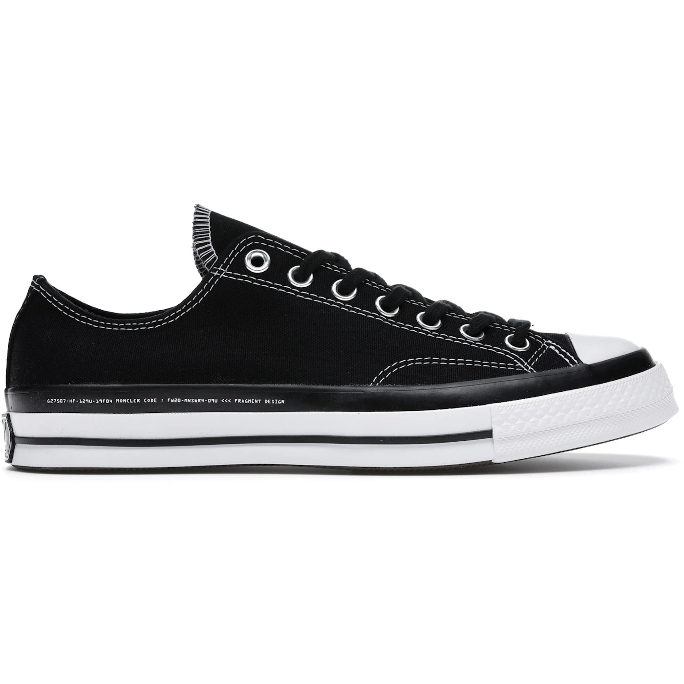 Converse Chuck Taylor All Star 70 Ox Moncler Fragment Black 1 Converse Chuck Taylor All Star 70 Ox Moncler Fragment Black