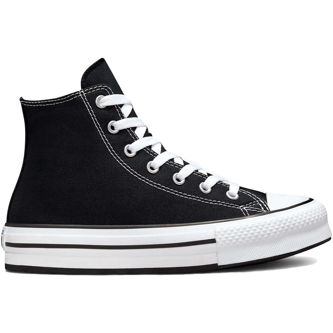 Converse Chuck Taylor All Star Hi Lift Platform Black (GS) 2 Converse Chuck Taylor All Star Hi Lift Platform Black GS 1 2