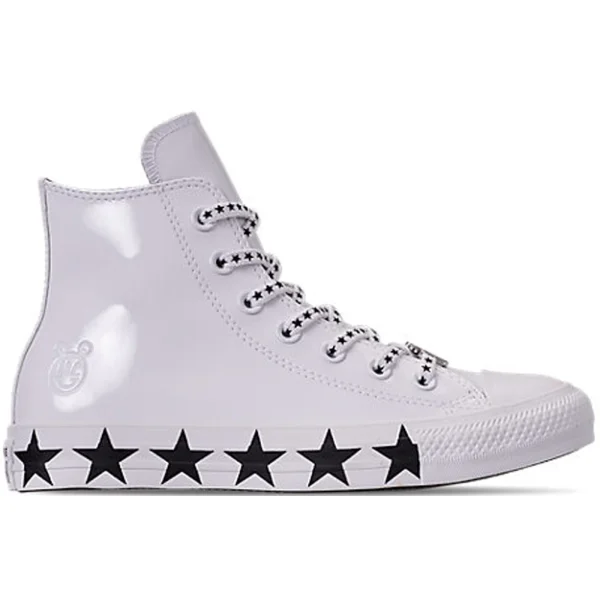 Converse Chuck Taylor All Star Hi Miley Cyrus White Black Stars (Women&rsquo;s)