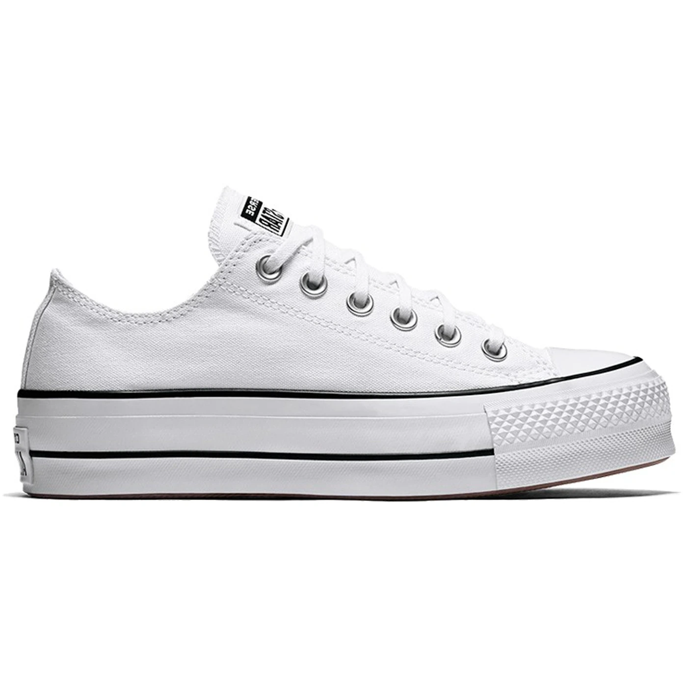 Converse Chuck Taylor All Star Lift Ox White Black (Women's) 2 Converse Chuck Taylor All Star Lift Ox White Black (Women's)
