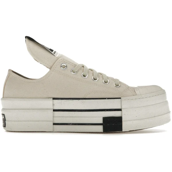 Converse DRKSHDW Chuck Taylor All Star DBL DRKSTAR Ox Rick Owens DRKSTAR Natural Ivory