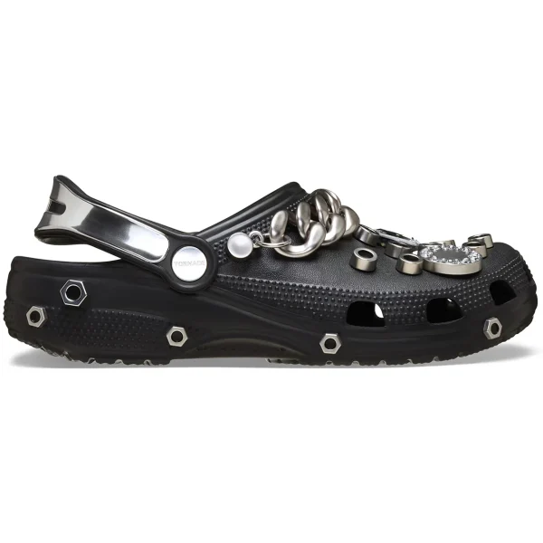Crocs Classic Clog Louane Black Metallic Silver