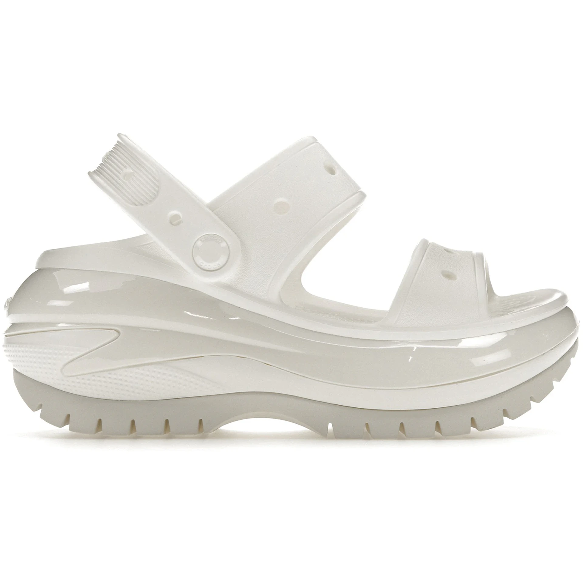 Crocs Mega Crush Sandal White 3 Crocs Mega Crush Sandal White