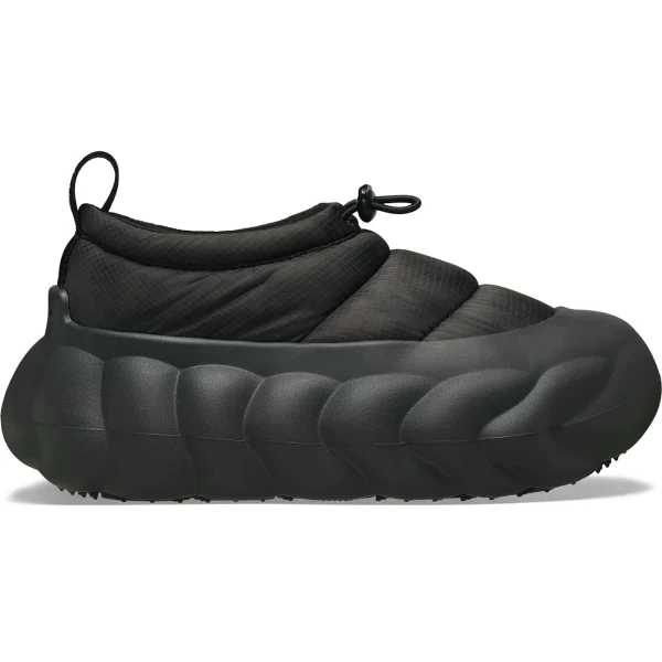 Crocs Overpuff Shorty Translucent Black