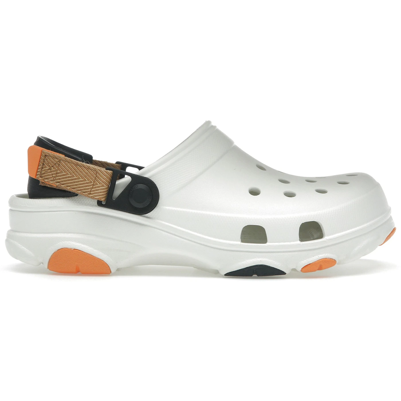 Crocs Classic All-Terrain Clog White Orange 2 Crocs Classic All-Terrain Clog White Orange