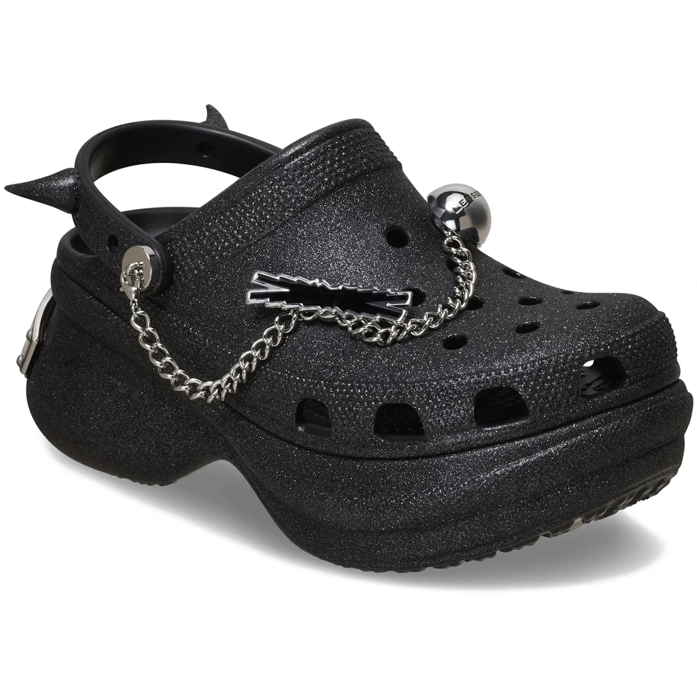 Crocs Classic Bae Clog LE SSERAFIM Glitter Black (Women's) 2 Crocs Classic Bae Clog LE SSERAFIM Glitter Black Womens 1 4
