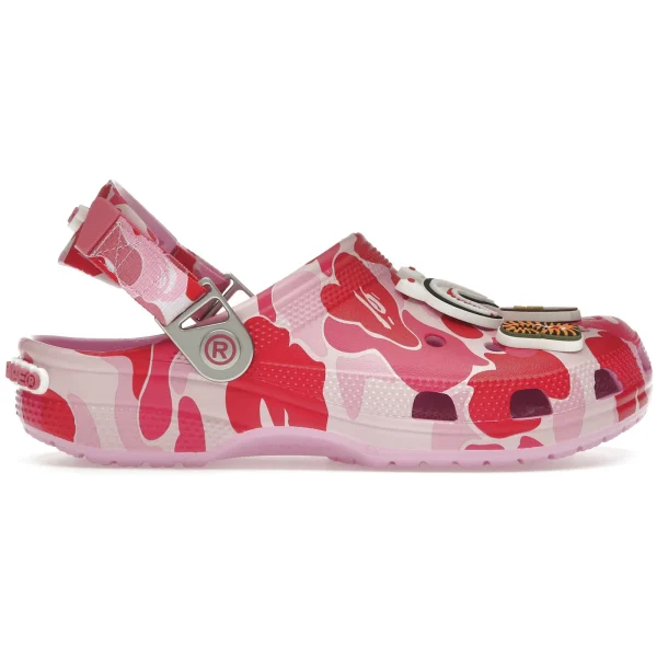Crocs Classic Clog A Bathing Ape ABC Camo Pink