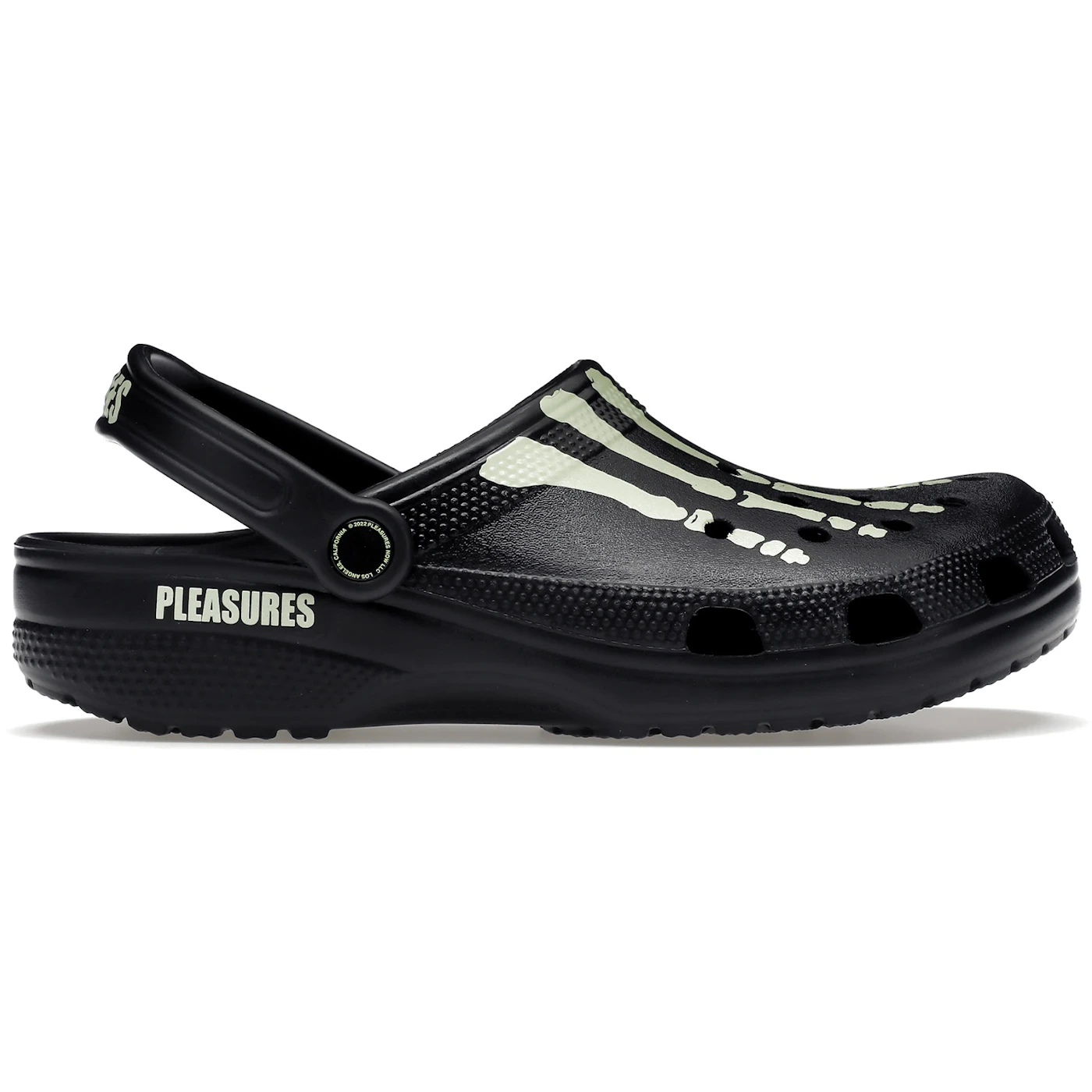 Crocs Classic Clog Pleasures Skeleton Black Glow