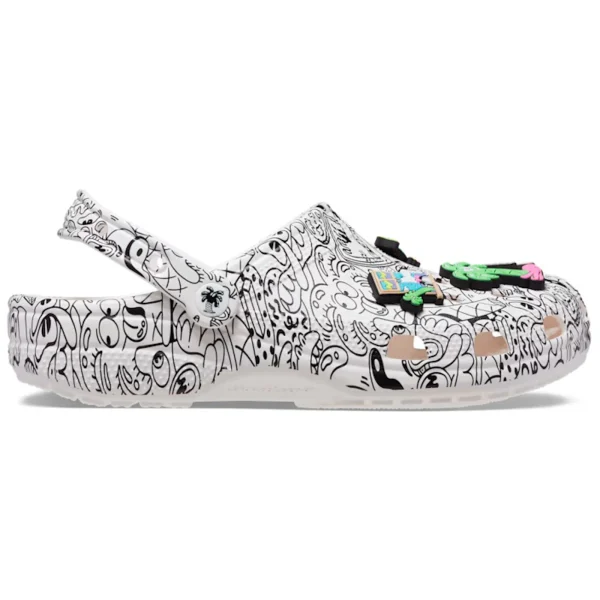 Crocs Classic Clog Steven Harrington Quickstrike White Black