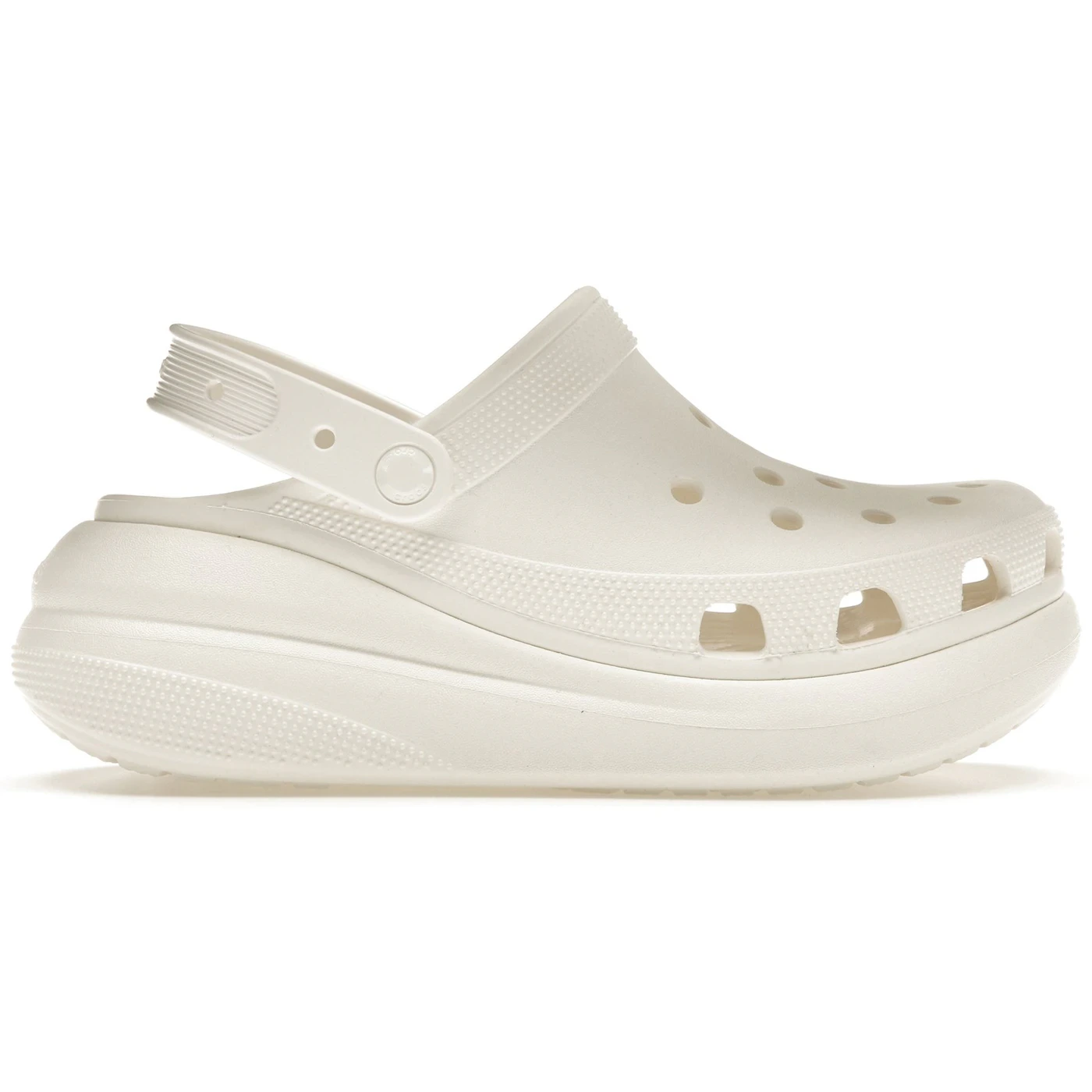 Crocs Classic Crush Clog White 3 Crocs Classic Crush Clog White