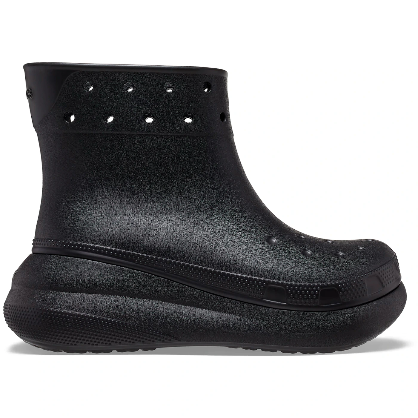 Crocs Classic Crush Rain Boot Black 2 Crocs Classic Crush Rain Boot Black