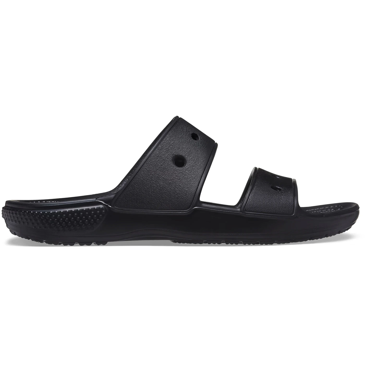 Crocs Classic Double Band Slide Sandals Black 2 Crocs Classic Double Band Slide Sandals Black