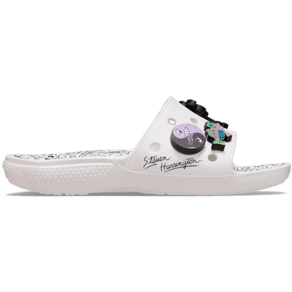 Crocs Classic Slide Steven Harrington Quickstrike White Black