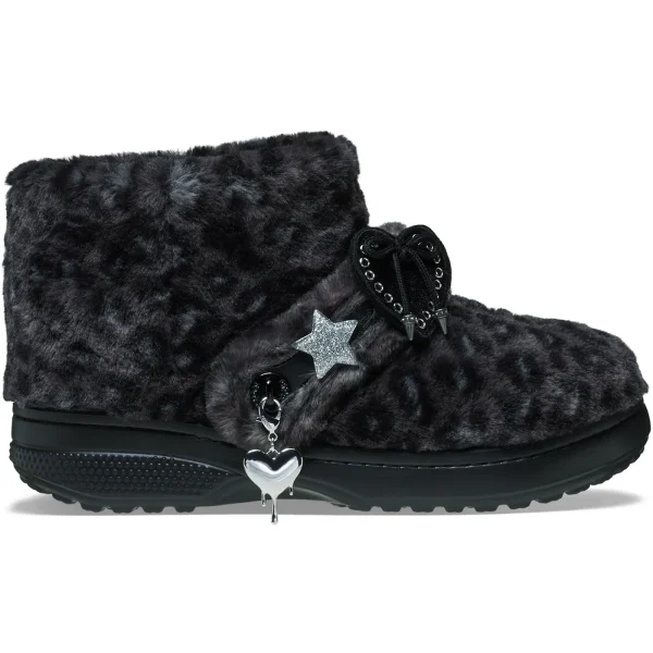 Crocs Classic Unfurgettable Boot Black Leopard