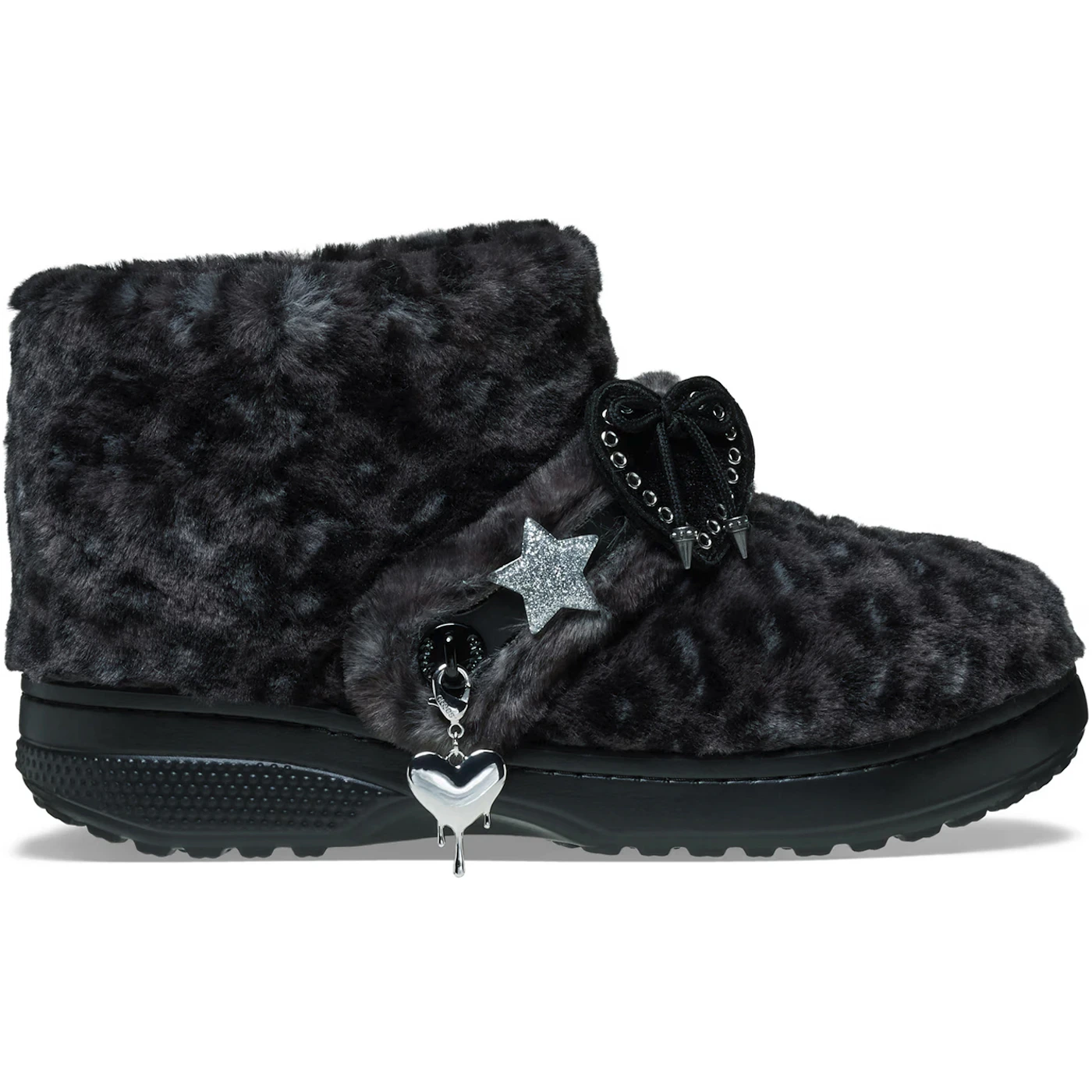 Crocs Classic Unfurgettable Boot Black Leopard 1 2