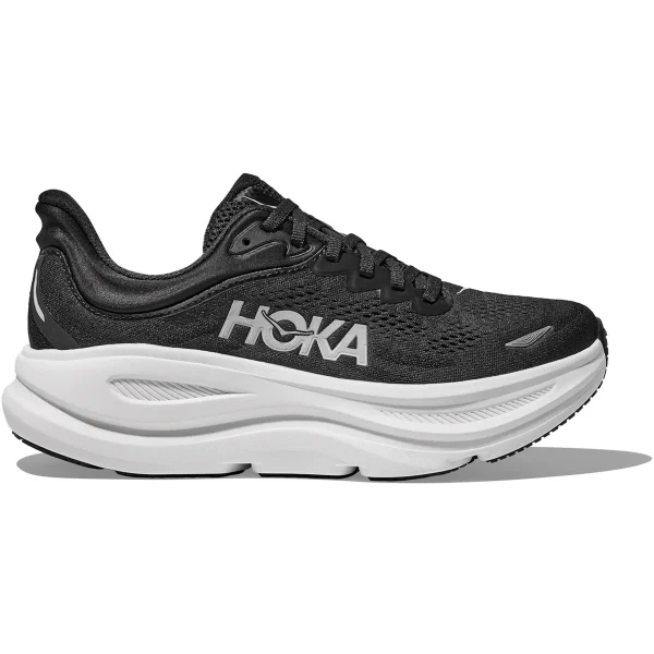 Hoka One One Bondi 9 Black White (Womens)