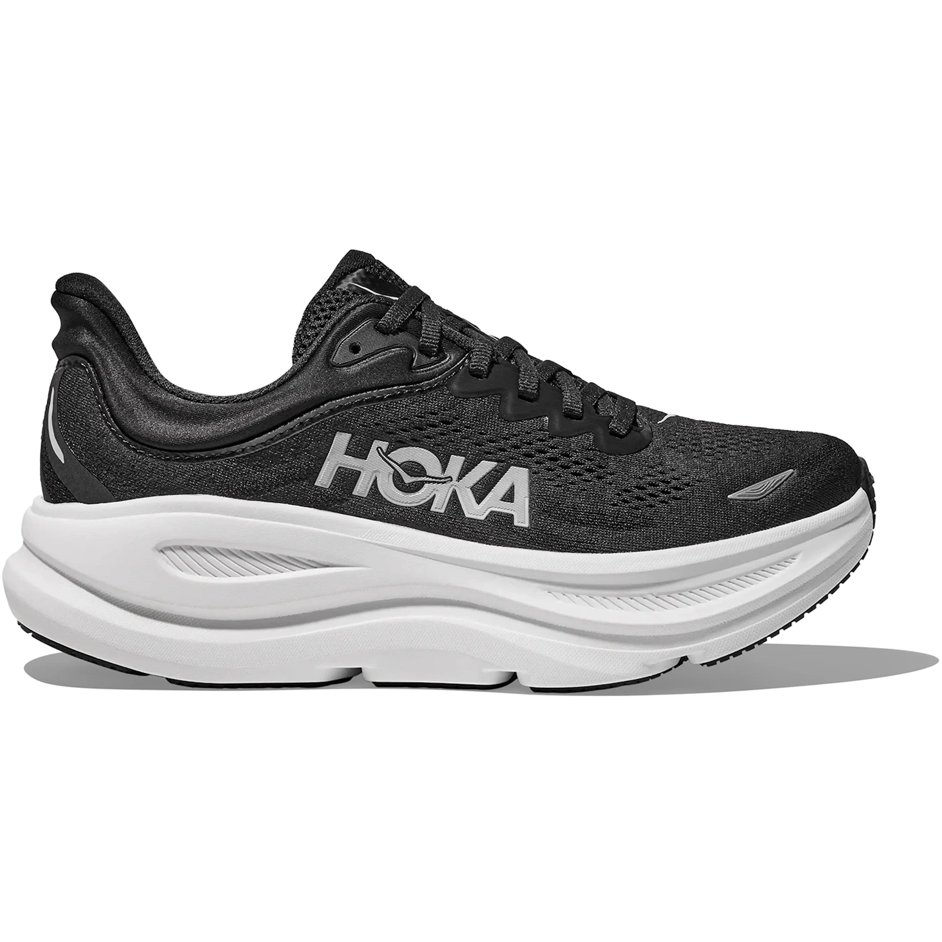 Hoka One One Bondi 9 Black White (Womens) 2 Hoka One One Bondi 9 Black White (Womens)