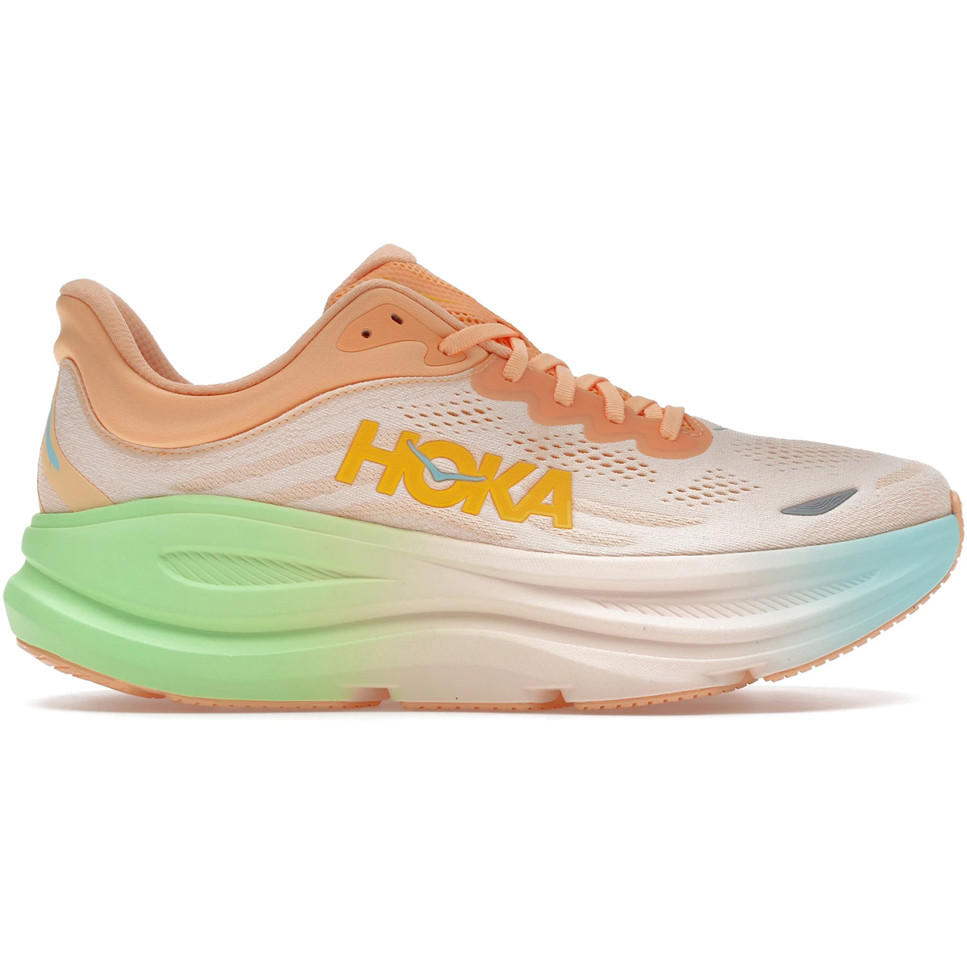 Hoka One One Bondi 9 Frost Pale Tangerine