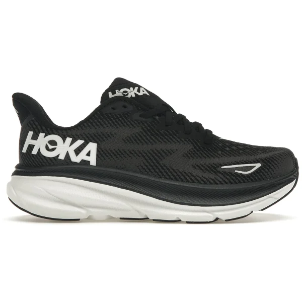 Hoka One One Clifton 9 Black White (Womens)