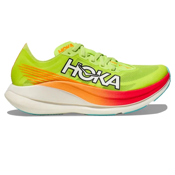Hoka One One Rocket X 2 Lettuce Solar Flare