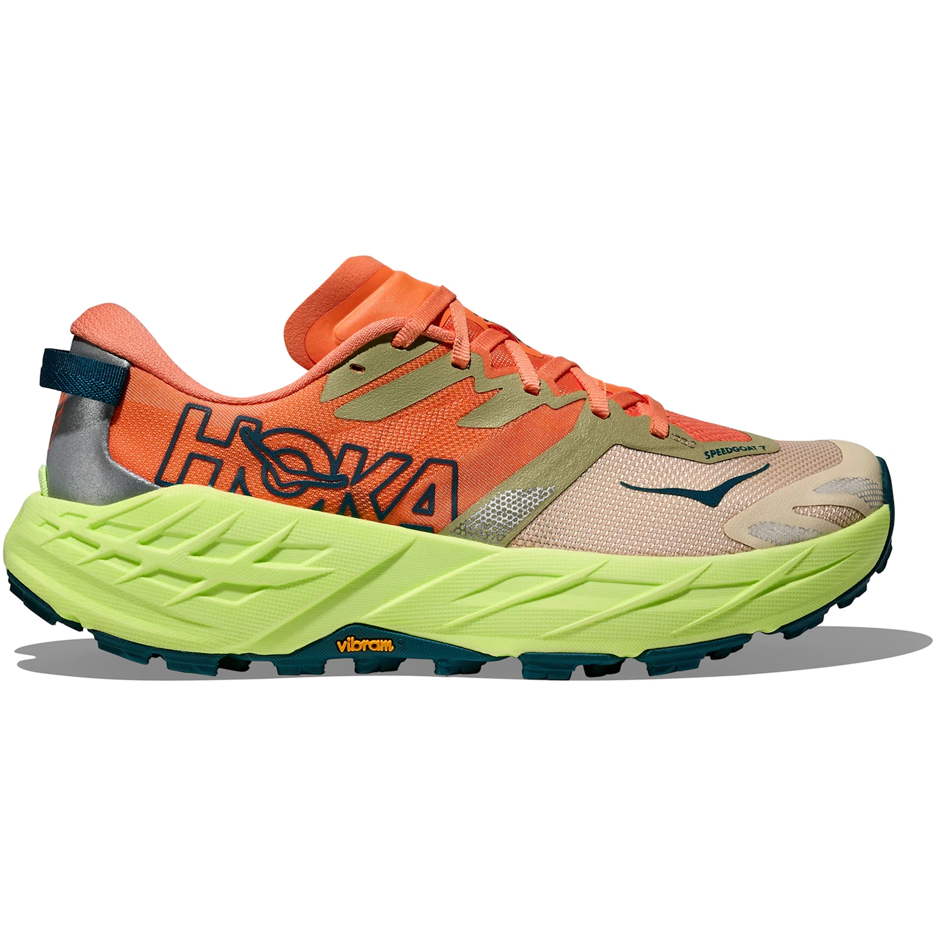 Hoka One One Speedgoat 7 Persimmon Neon Yuzu Womens 2