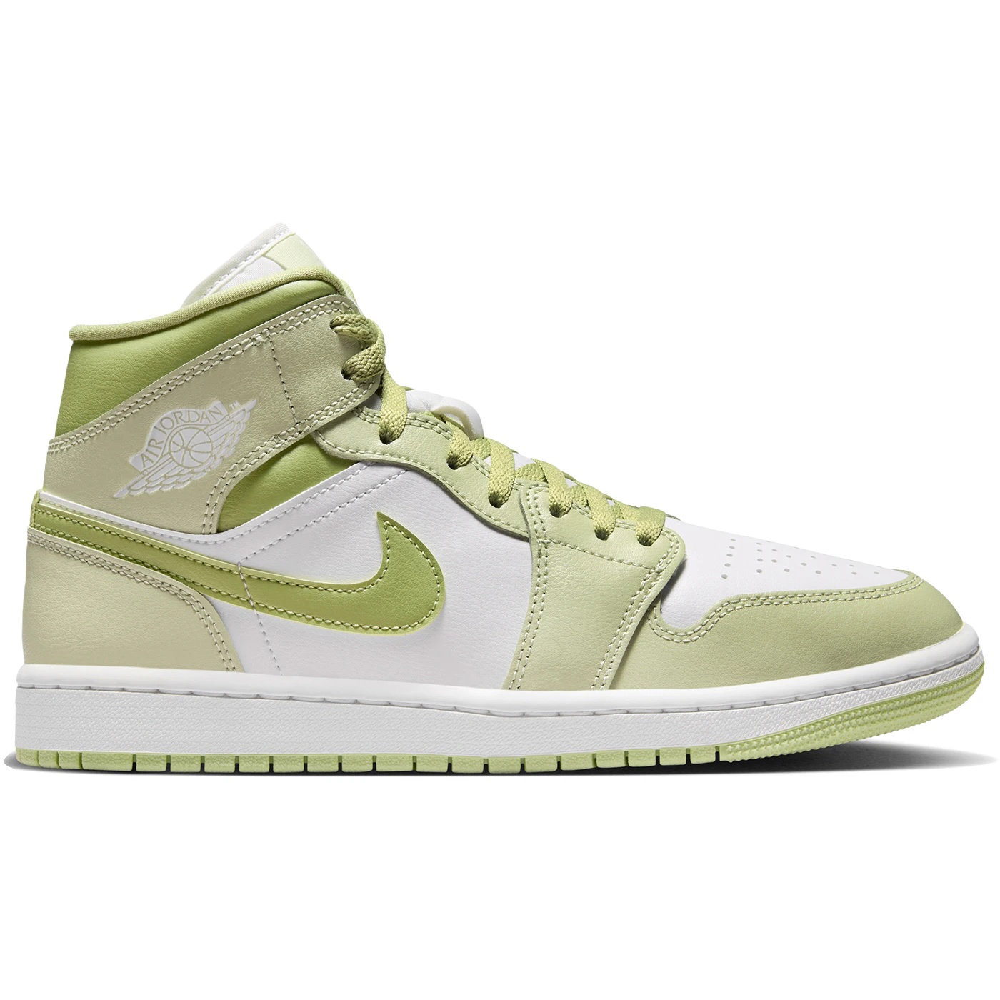 Jordan 1 Mid Olive Aura Lawn (Womens) 1 Jordan 1 Mid Olive Aura Lawn Womens 1 4