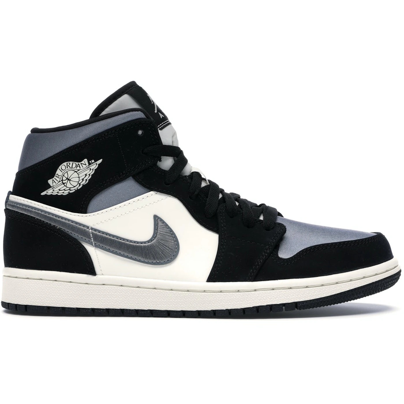 Jordan 1 Mid Satin Grey Toe 1 Jordan 1 Mid Satin Grey Toe