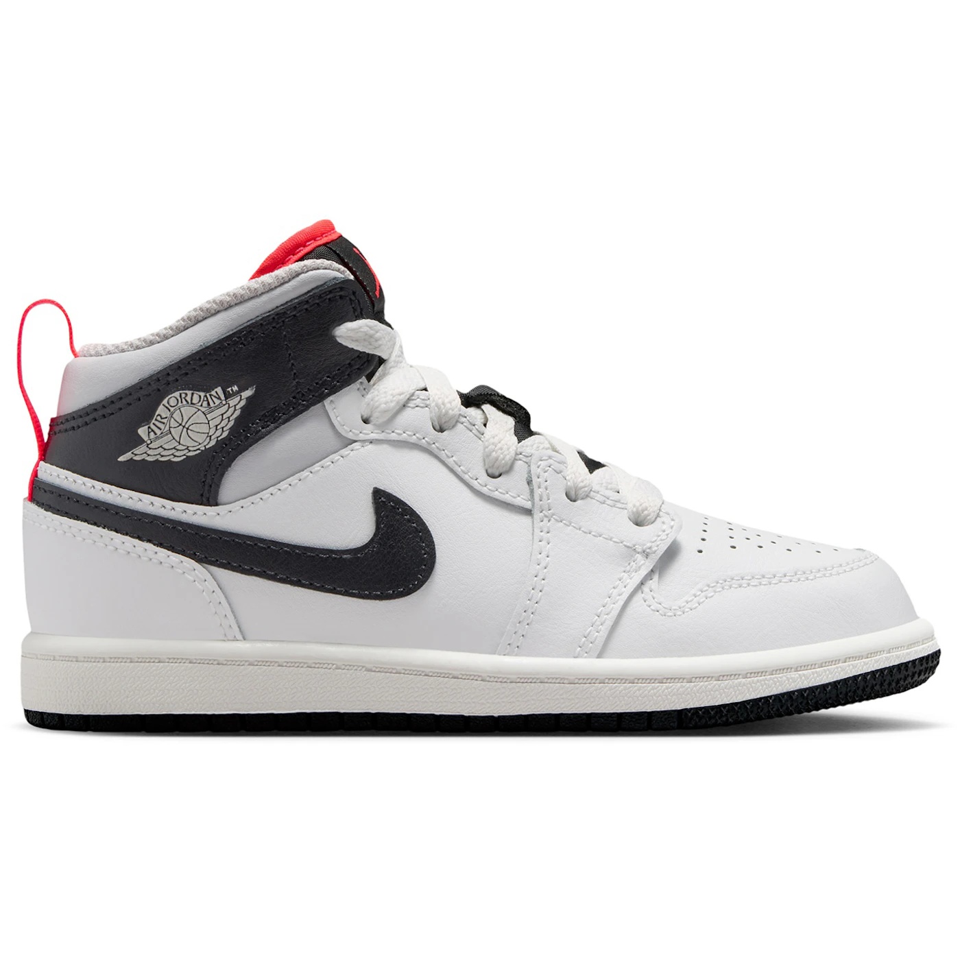 Jordan 1 Mid Summit White Infrared Black (PS) 1 Jordan 1 Mid Summit White Infrared Black (PS)