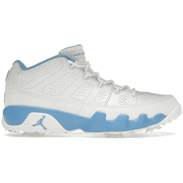 Jordan 9 Retro Low Golf White University Blue