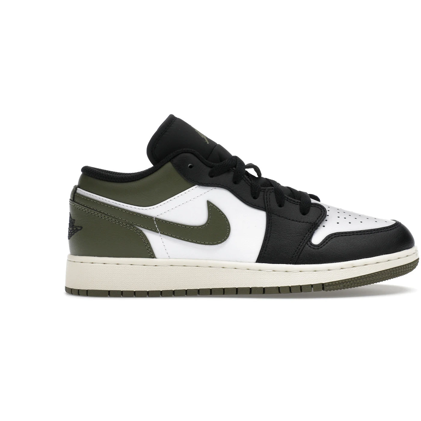 Jordan 1 Low Black Toe Medium Olive (GS) 1 Jordan 1 Low Black Toe Medium Olive (GS)