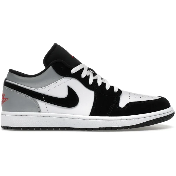 Jordan 1 Low SE White Fire Red Black Matte Silver