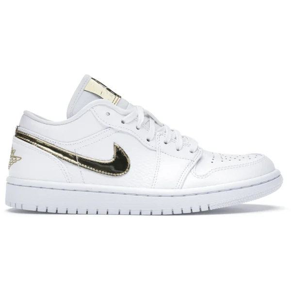 Jordan 1 Low White Metallic Gold (Women’s)
