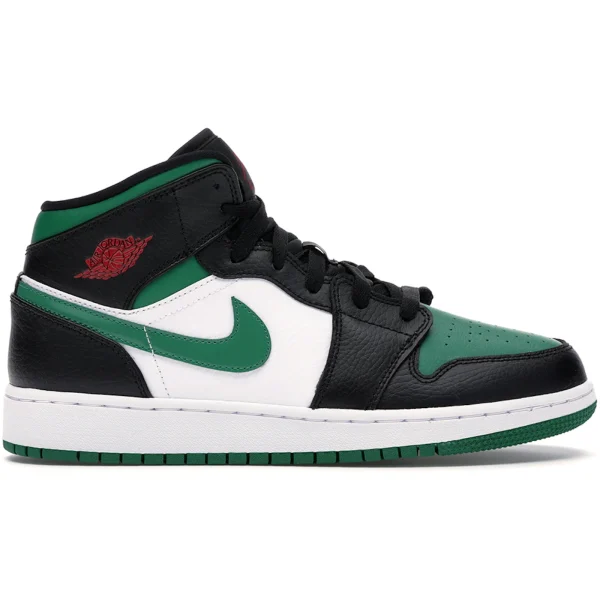 Jordan 1 Mid Green Toe (GS)
