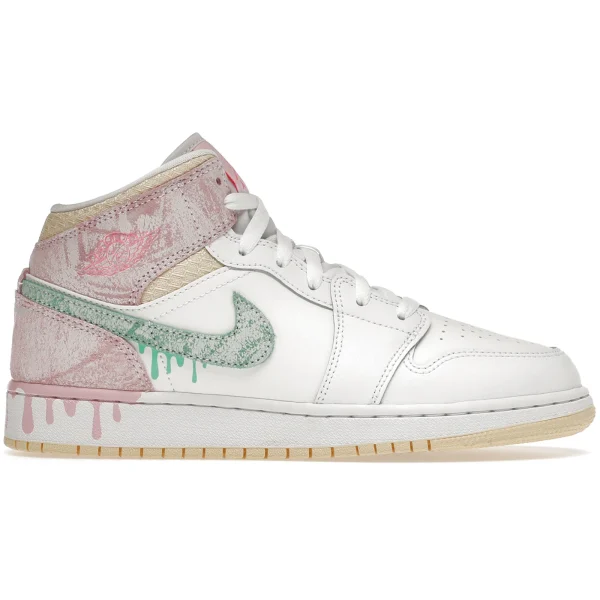 Jordan 1 Mid Paint Drip (GS)