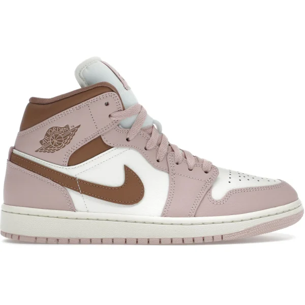 Jordan 1 Mid Pink Oxford Brown (Women&rsquo;s)
