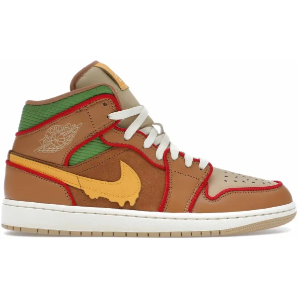 Jordan 1 Mid SE Cheeseburger