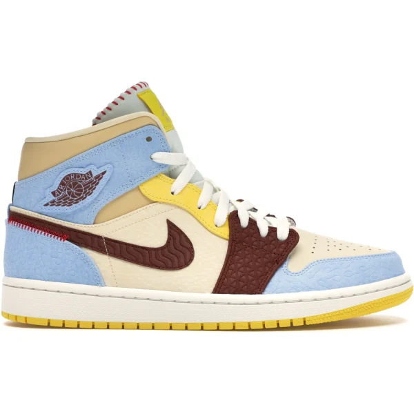 Jordan 1 Mid SE Fearless Maison Chateau Rouge