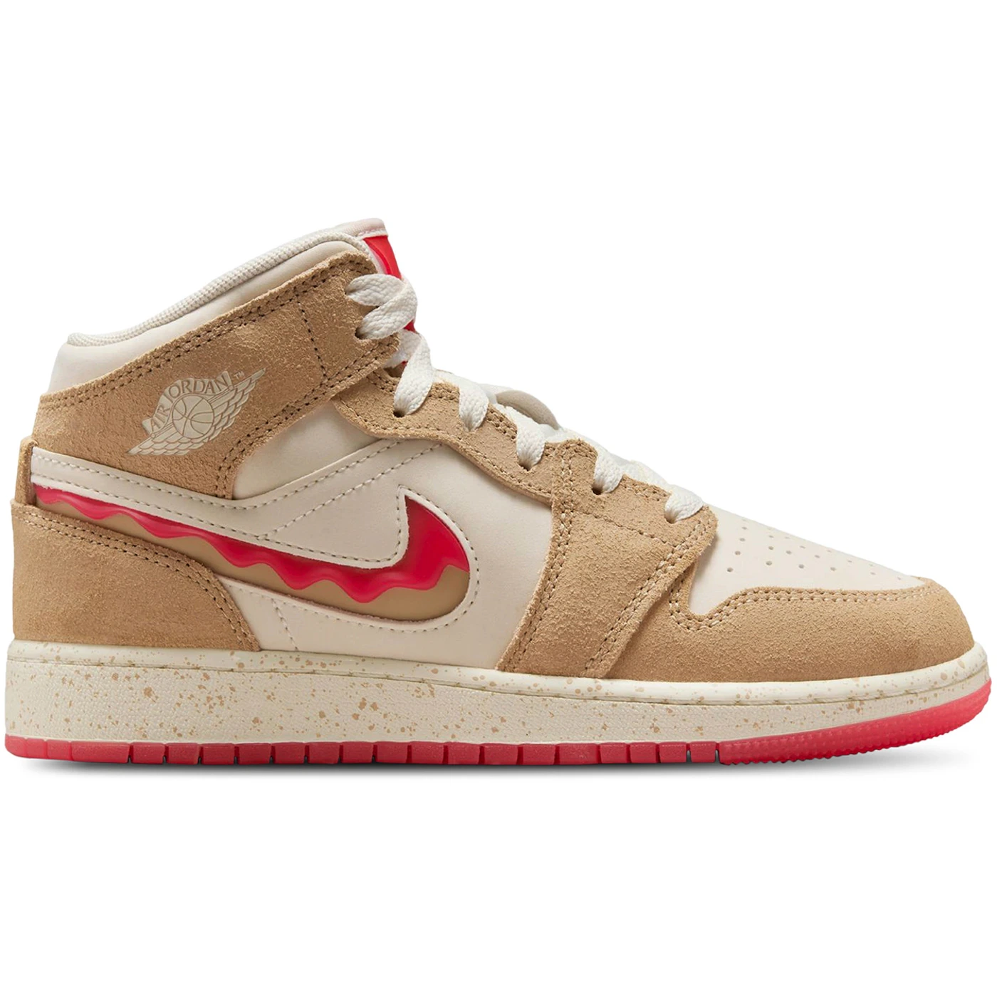 Jordan 1 Mid SE Peanut Butter Jelly GS 1 2