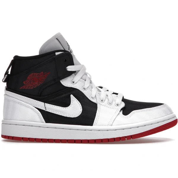Jordan 1 Mid SE Utility Canvas White Black Gym Red (Women’s)