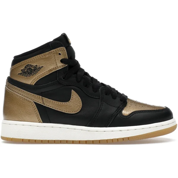 Jordan 1 Retro High OG Black Metallic Gold (GS)