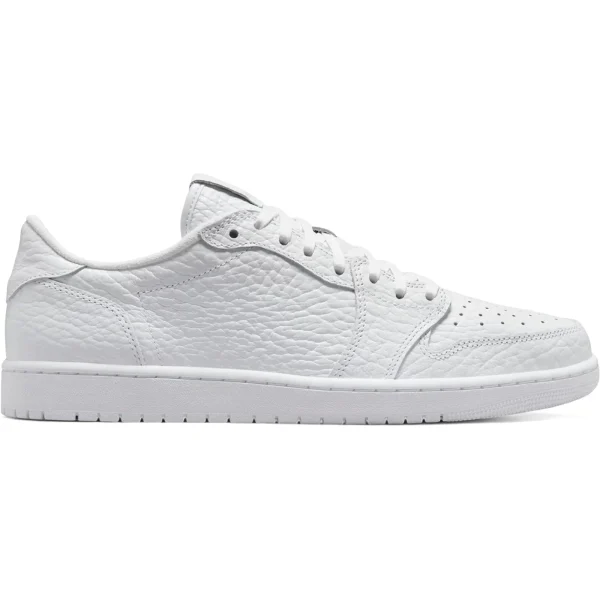 Jordan 1 Retro Low Swooshless Triple White (2025)