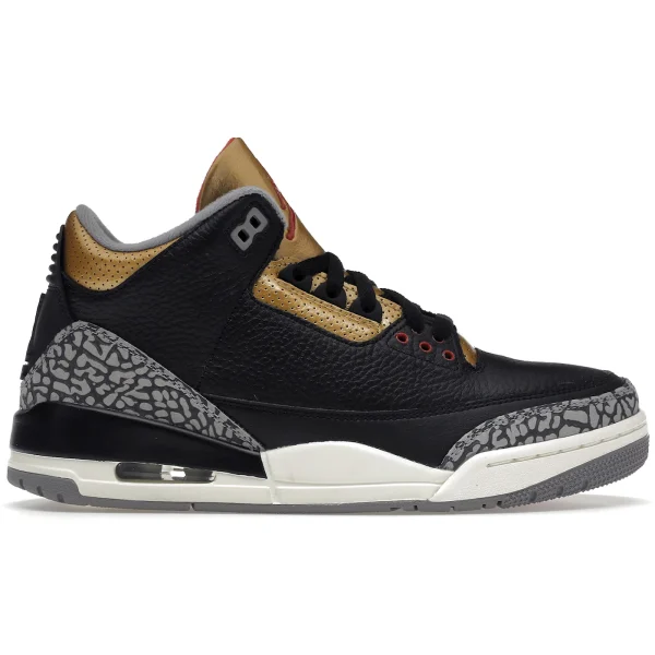 Jordan 3 Retro Black Cement Gold (Women&rsquo;s)