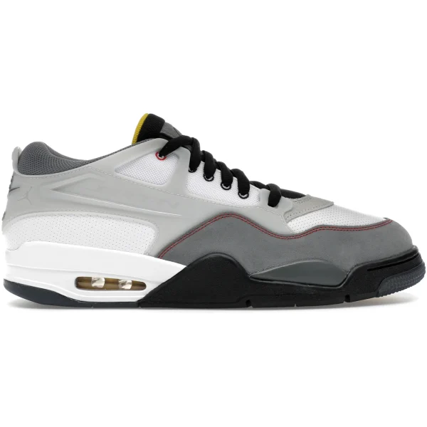 Jordan 4 RM Premium White Black Smoke Grey Fire Red