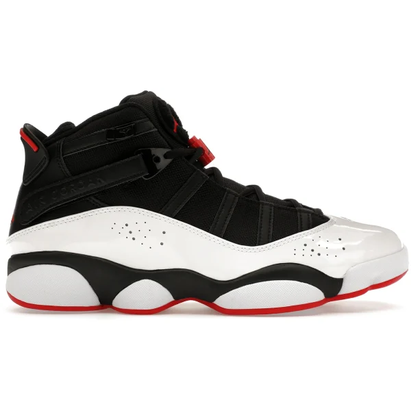 Jordan 6 Rings Black White Varsity Red