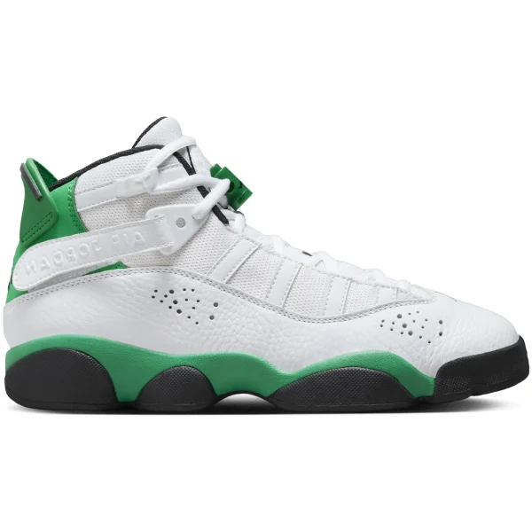 Jordan 6 Rings White Black Lucky Green (GS)