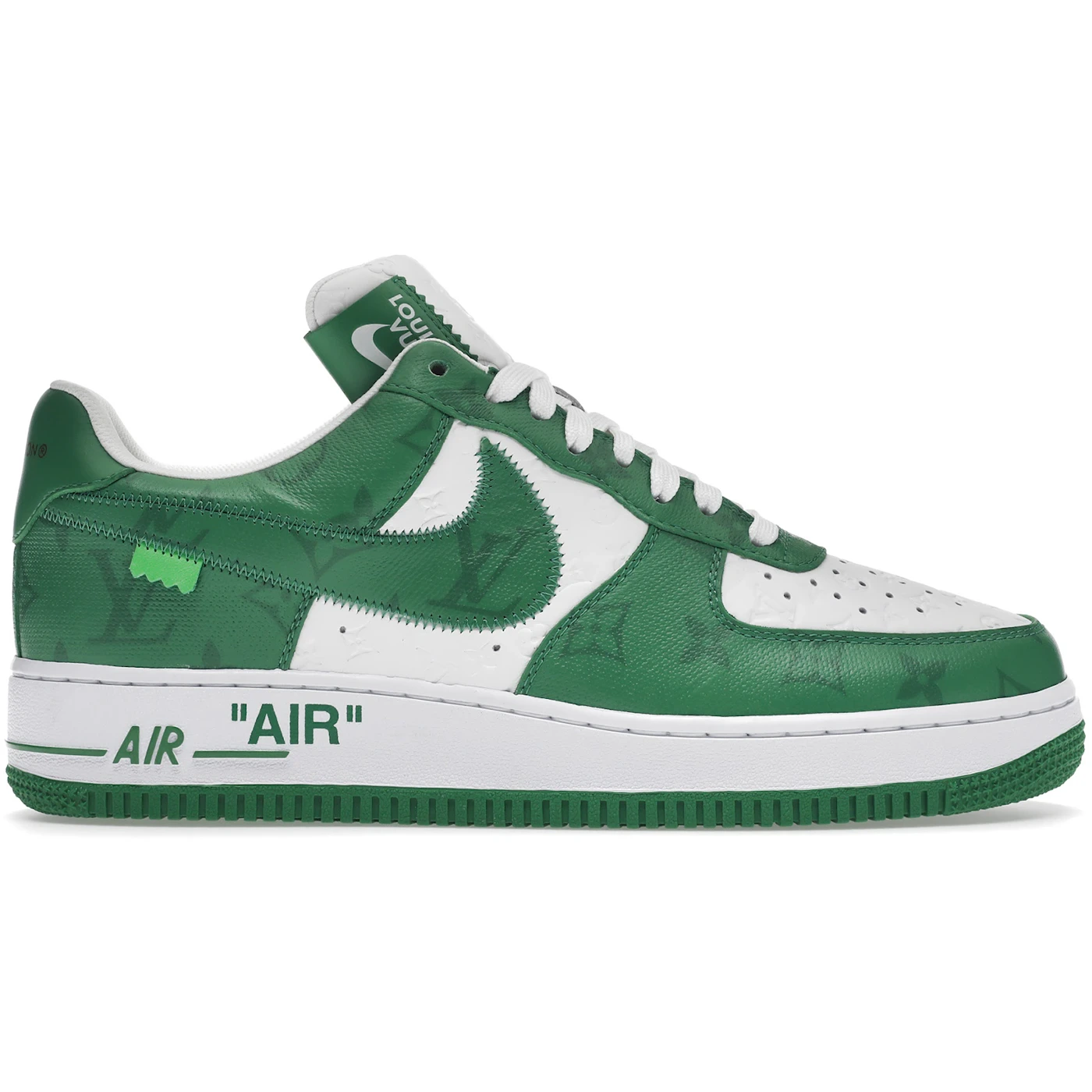 Louis Vuitton Nike Air Force 1 Low By Virgil Abloh White Green 1 Louis Vuitton Nike Air Force 1 Low By Virgil Abloh White Green 1 3