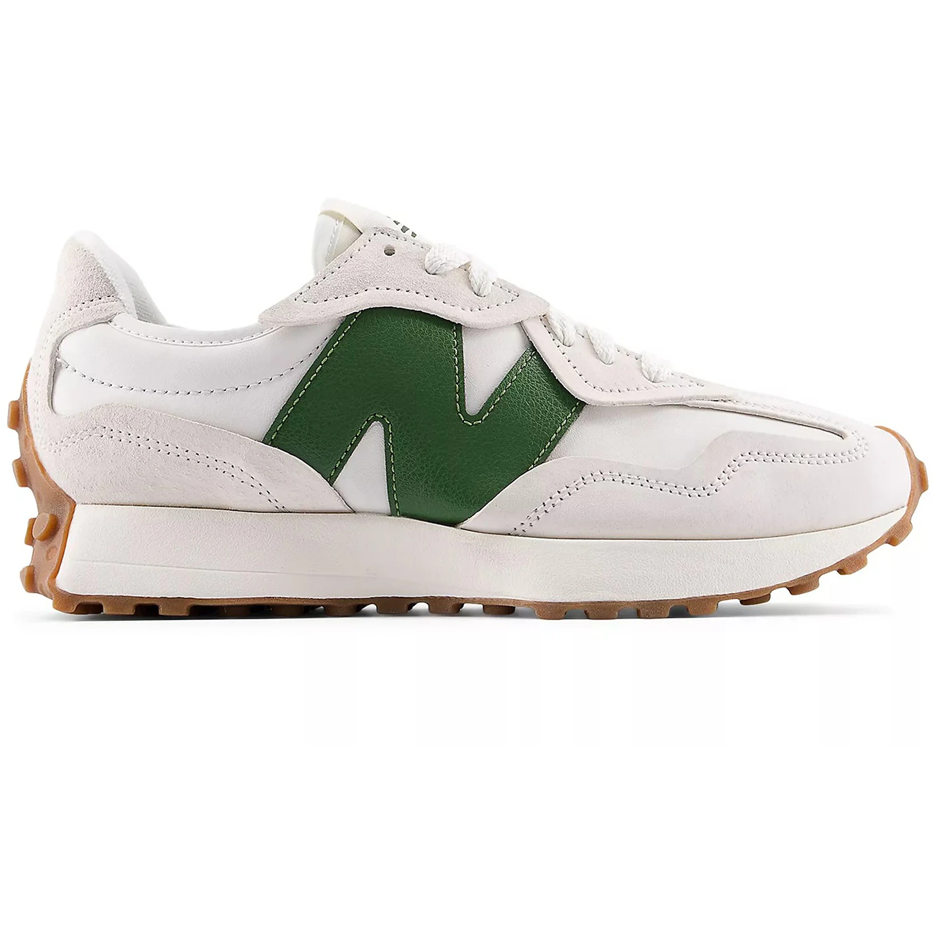 New Balance 327 Linen Dark Alpine Green Gum