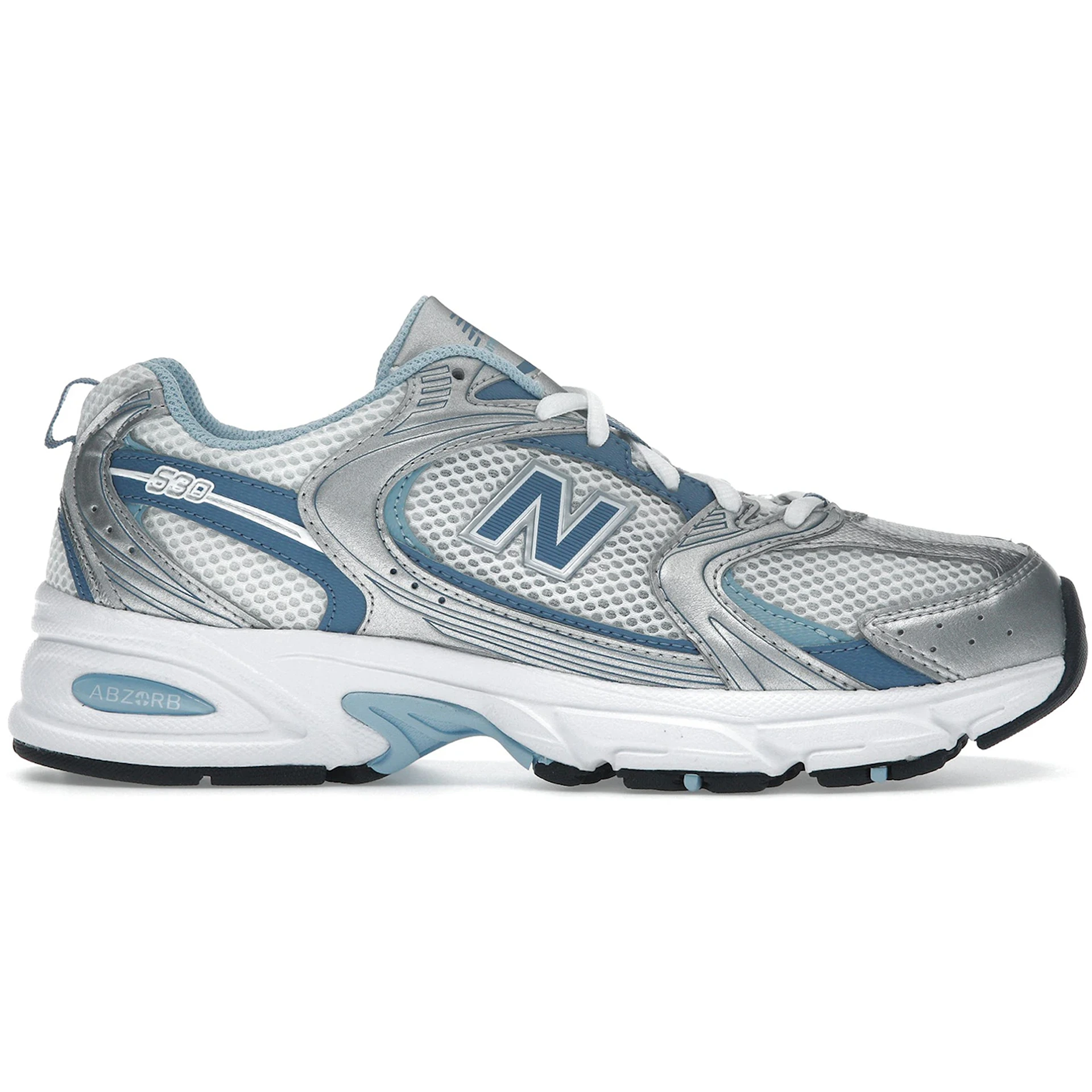New Balance 530 Silver Metallic Heron Blue 2