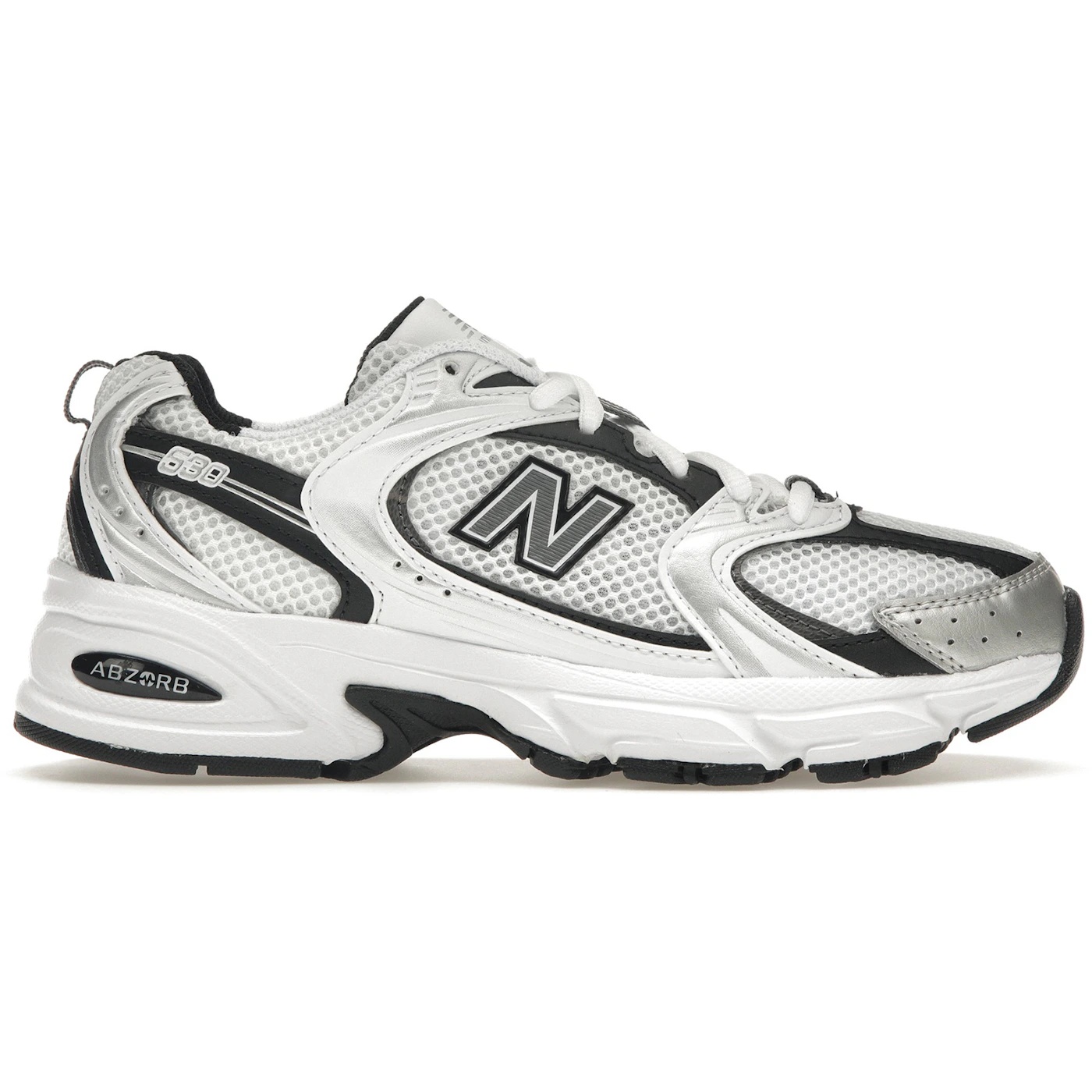 New Balance 530 White Silver Metallic Black 2 New Balance 530 White Silver Metallic Black